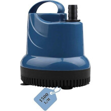 Pompe Ă eau submersible 1500 l/h 20 W 230 V pour aquarium, bassin et fontaine, fonctionnant mĂŞme Ă faible niveau d'eau.