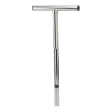 Sonde d'échantillonnage de sol en acier inoxydable 304 avec poignée en T, outil portable pour ferme, jardin et pelouse, 53 cm (21 pouces)