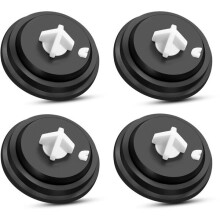 Toilet Flush Valve Diaphragm Compatible with Side & Bottom Inlet Valves, Set of 4, Tank Repair Seal