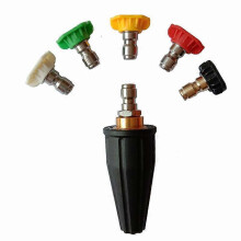 Buse à turbine rotative pour nettoyeurs haute pression avec 5 embouts, angle de 15 à 40 degrés, orifice de 2,5 pouces