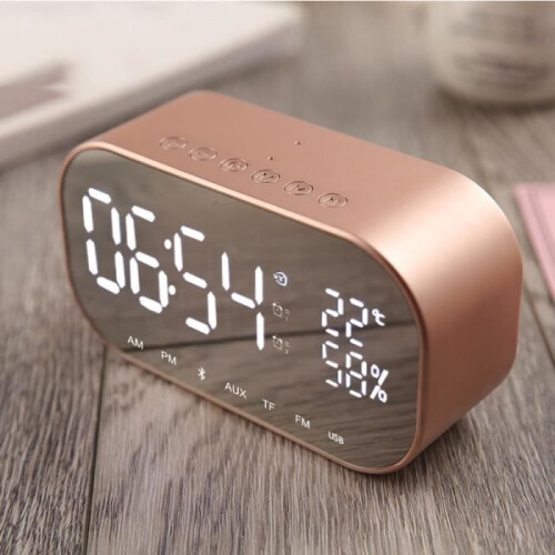Wekkerradio, Bluetooth-luidspreker, desktop FM-radio, thermometer, handsfree bellen