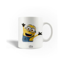 Taza de cerámica amarilla de los Minions, 30 cl.