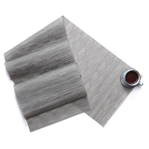 PVC Table Runner with Textured Weave 135 x 30 cm