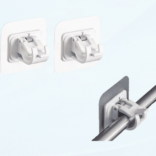 Support de tringle à rideaux réglable sans clous (paquet de 2)