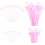 Portacarte floreali a forma di cuore – Rosa perla, 120 pezzi 1