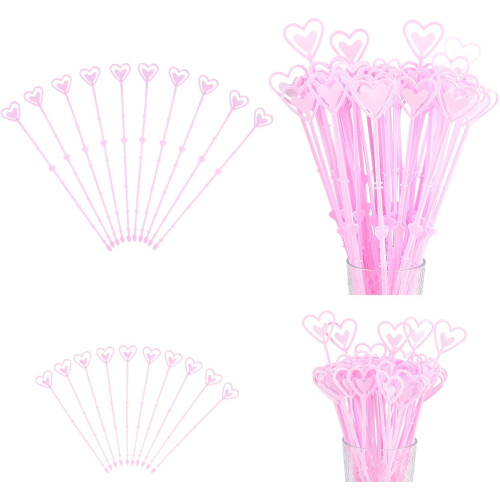 Portacarte floreali a forma di cuore – Rosa perla, 120 pezzi