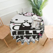 Hello Kitty Round Tablecloth 60 in, Polyester