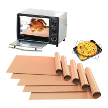 Lot de 5 tapis de cuisson antiadhésifs en PTFE épais, 40 x 60 cm