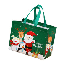 Sacs fourre-tout de Noël avec poignées – Non tissé, 32,5 x 25 x