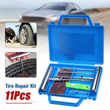 Tubeless reparatieset - Niet gespecificeerd - 11-delig - Reparatiegereedschap - Geschikt voor auto's - Blauwe kleur