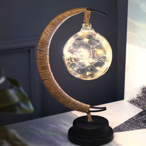Luminária Noturna LED Lunar – Design de Lua Crescente