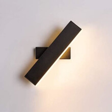 Moderne LED-wandlamp, verstelbare hoek, 8W, rechthoekige wandlamp 30 cm, voor slaapkamer, woonkamer en trappenhuis.