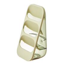 Organizador de utensilios de cocina de plástico verde