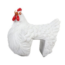 Decorațiune pentru grădină de pui din rășină 14x13x12.5cm