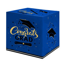 Graduation Party Card Box Maroon 1 Piece