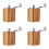 Pfeffermühle aus Holz mit Keramikrotor, 4er-Pack 1