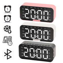 Despertador duplo elétrico com bateria de reserva e grande visor LED.