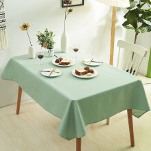 Mint Green Polyester Tablecloth Waterproof Rectangular