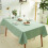Mint Green Polyester Tablecloth Waterproof Rectangular 1
