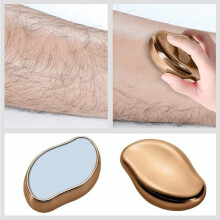 Crystal Hair Eraser, pijnloos fysiek ontharingsapparaat voor vrouwen, ontharing zonder scheren (goud)