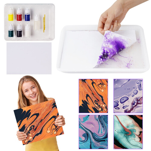 Water Marbling Paint Art Kit Black 36ml