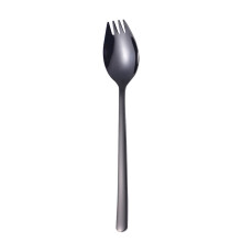 Hariumiu 2-in-1 spork spoon fork black