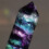 Natural Rainbow Fluorite Crystal Wand 1pc 1