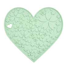 Silicone Heat-Resistant Placemat Heart-Shaped 4-Pack