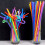 Plastic drinking straws flexible bendy 100 pcs 1