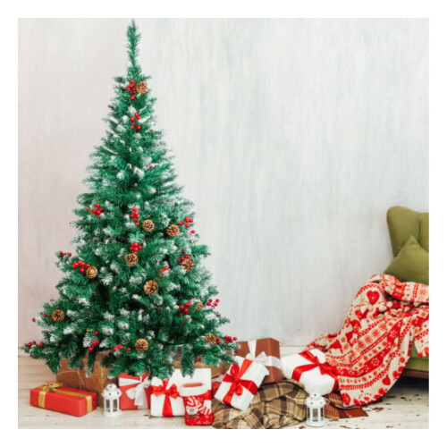 4ft 5ft 6ft 7ft Artificial Pre-Lit Christmas Tree Warm