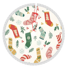 Christmas Tree Skirt 36 Inch Rustic Holiday Decor