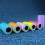 Multicolour 57x30mm Thermal Sticker Roll 3