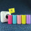 Multicolour 57x30mm Thermal Sticker Roll 9