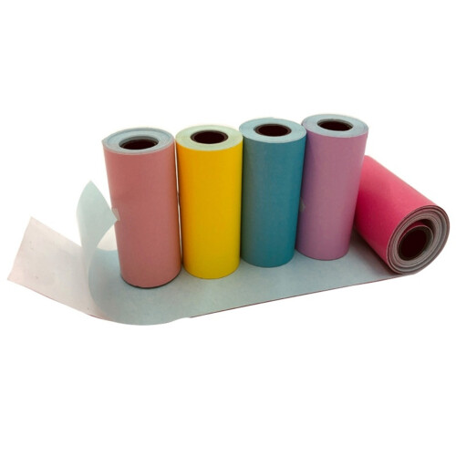 Thermo Sticker Papier, 57x30mm, Gelb