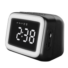 Mini ceas cu oglindă, alarmă dublă și difuzor Bluetooth