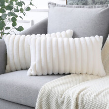 Black and White Striped Pillowcase 11.8 x 19.7 Inches