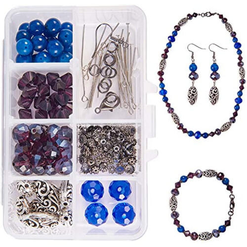 Glass Beading Kit with Lobster Clasp – 142pcs