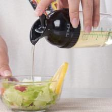 Sticlă pentru dressing de salată, 200 ml, etanșă, din PS+ABS
