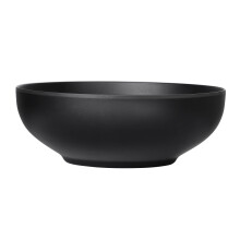 Svart melamin nudelskål 21,5 cm