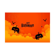Tapete de porta de Halloween com estampa de caveira e sangue, 40x60cm