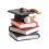 Resin Graduation Ornament – Doctoral Cap & Scroll, 2 pcs 1
