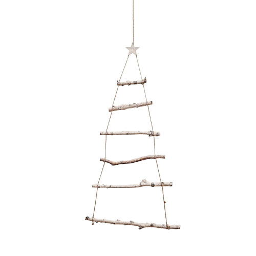 Décoration de Noël triangulaire en bois XIUH