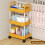 Livrdious rolling storage cart plastic 3-tier 1