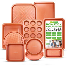 10-Piece Nonstick Carbon Steel Baking Pan Set
