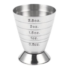 Cupán Tomhais Jigger Barra 6-in-1 Cruach Dhosmálta