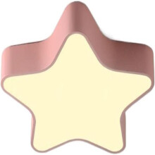 Plafonnier LED de 30 cm avec motif d'étoiles roses, intensité réglable, pour chambre d'enfant