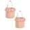 Κουβάς Tote από Γιούτα Gingham για Halloween, σετ 2 τεμαχίων 1