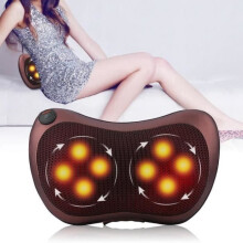 Shiatsu Massage Cushion with Heating Function for Back, Neck, Cervical Spine, Shoulders, Abdomen, Stomach, and Legs