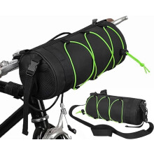 Handlebar Bag, Bicycle Handlebar Bag, Waterproof Front Bicycle Handlebar Bag with Removable Shoulder Strap for Road Bikes