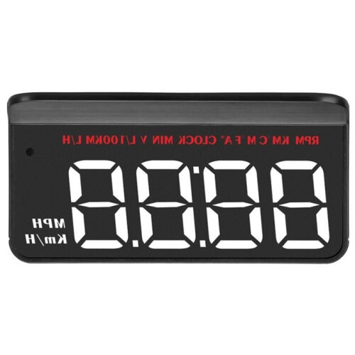 Dilwe Car HUD Speedometer Universal OBDII Display Overspeed Alarm Head-Up Windshield Projector
